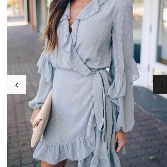 Vici Dresses & Skirts - Beautiful Baby Blue Long Sleeve Dress